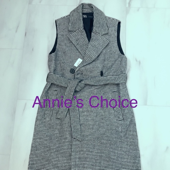 ZARA Waistcoat(White+Black, US S,  M ) - Picture 7 of 8